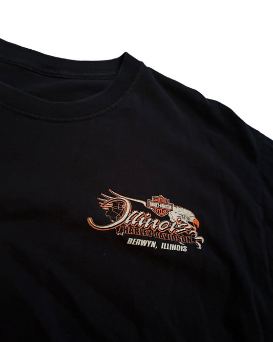 vintage streetwear large harley davidson t-shirt