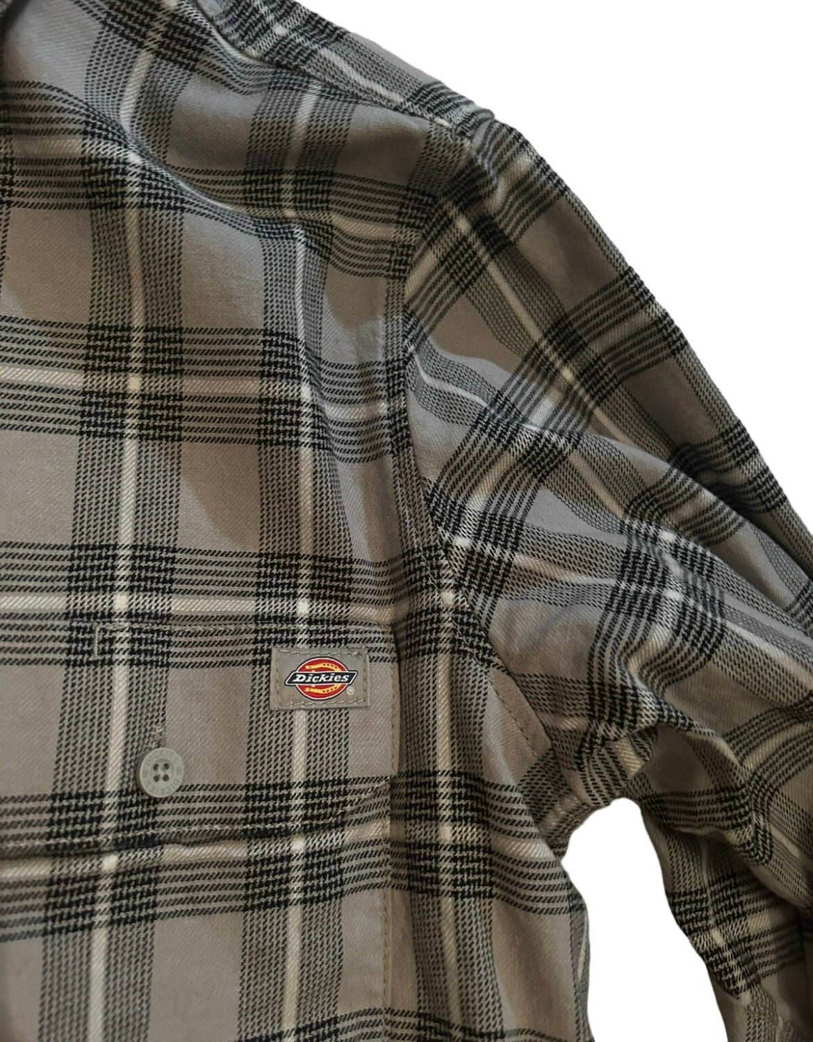 streetwear large dickies flannel button-up shirt