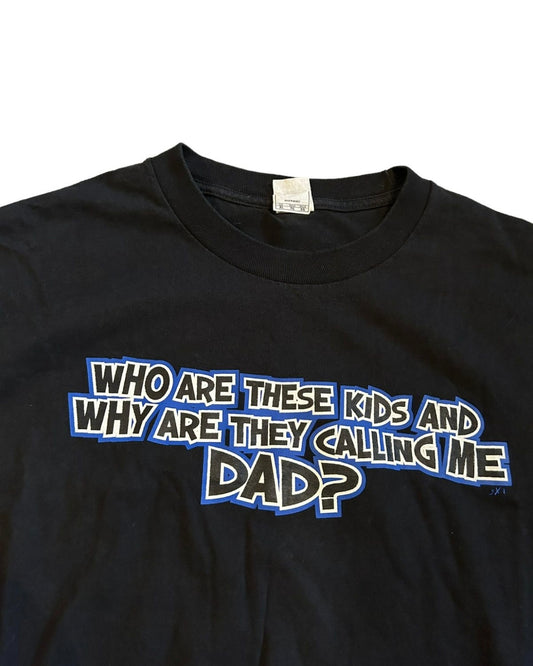 vintage streetwear x-large humor who are these kids? t-shirt