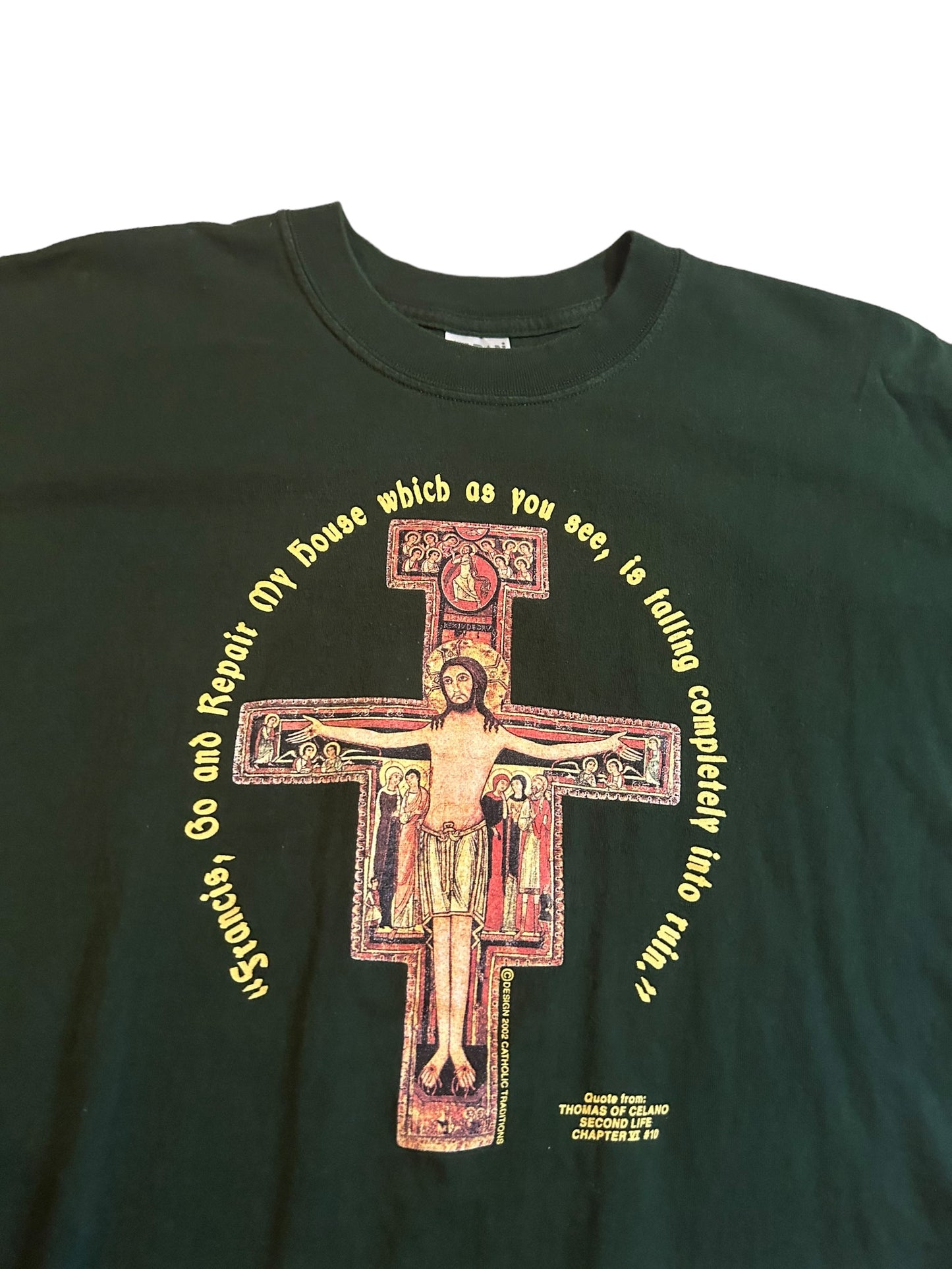 vintage streetwear x-large jesus t-shirt