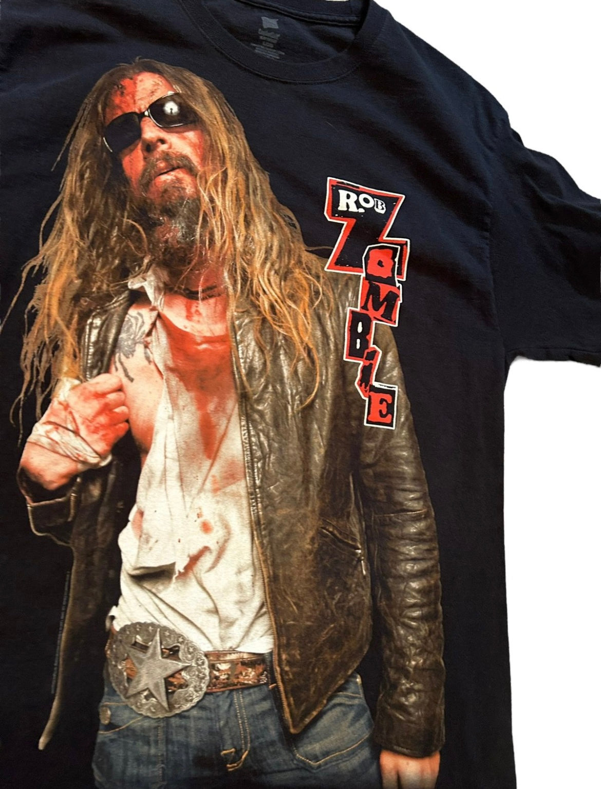 vintage streetwear large rob zombie band t-shirt