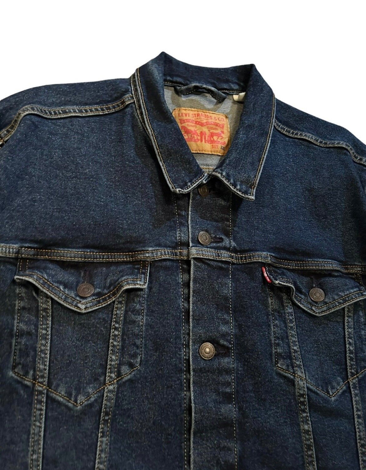 streetwear xxx-large levi’s denim jacket