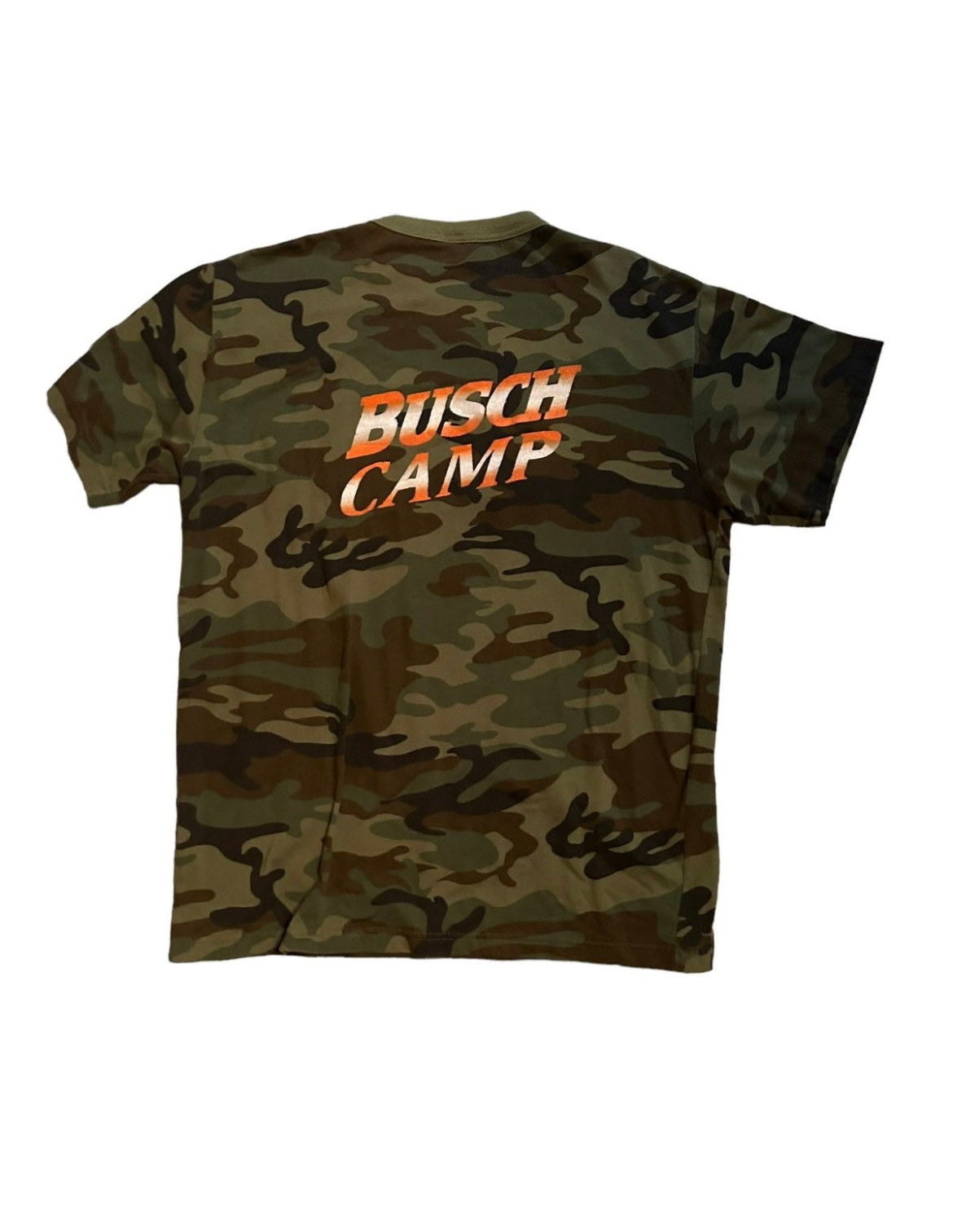 vintage streetwear x-large busch camp t-shirt