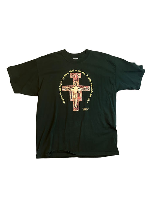 vintage streetwear x-large jesus t-shirt