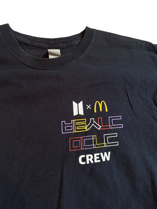 streetwear large bts mcdonalds t-shirt