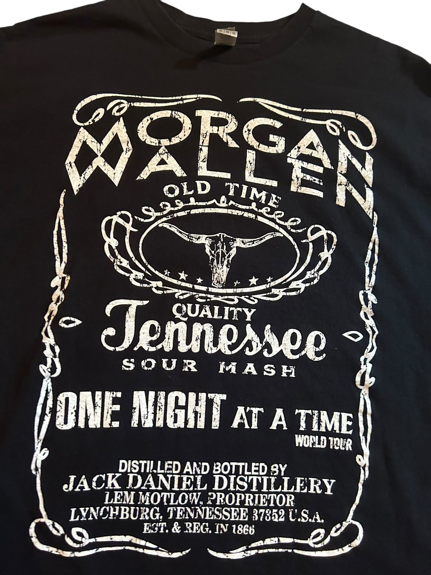 streetwear xx-large morgan wallen band t-shirt