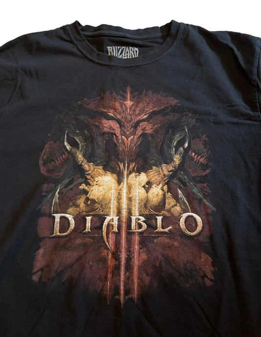 vintage streetwear x-large diablo 3 t-shirt