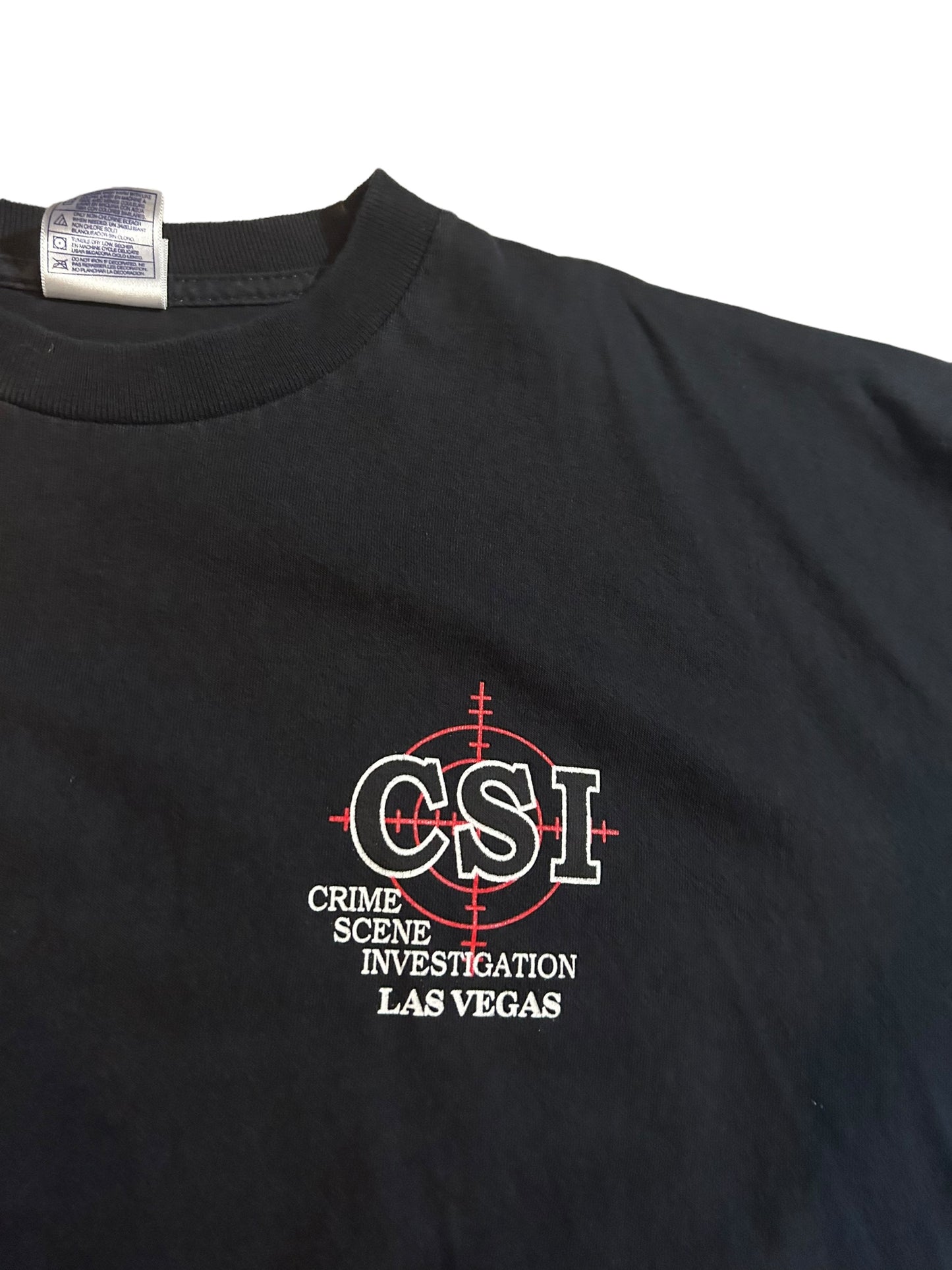 vintage streetwear x-large csi t-shirt