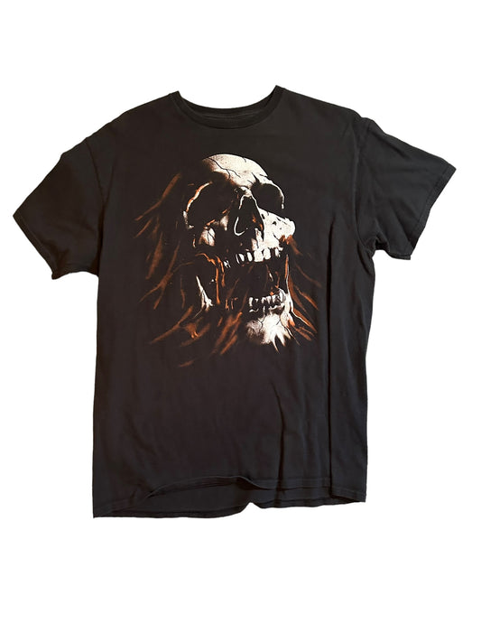 streetwear large skull t-shirt