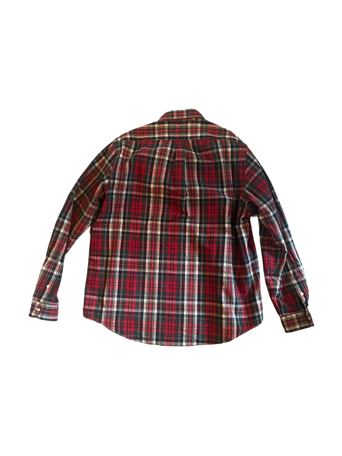 streetwear xx-large polo ralph lauren flannel button-up shirt