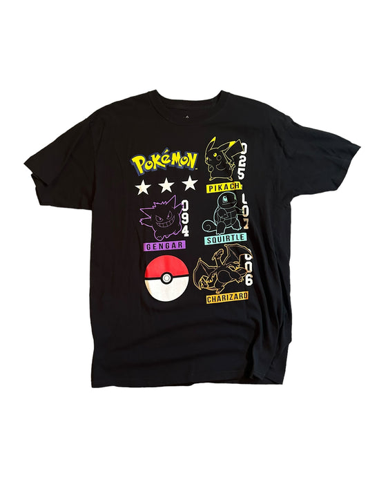 streetwear large pokemon t-shirt