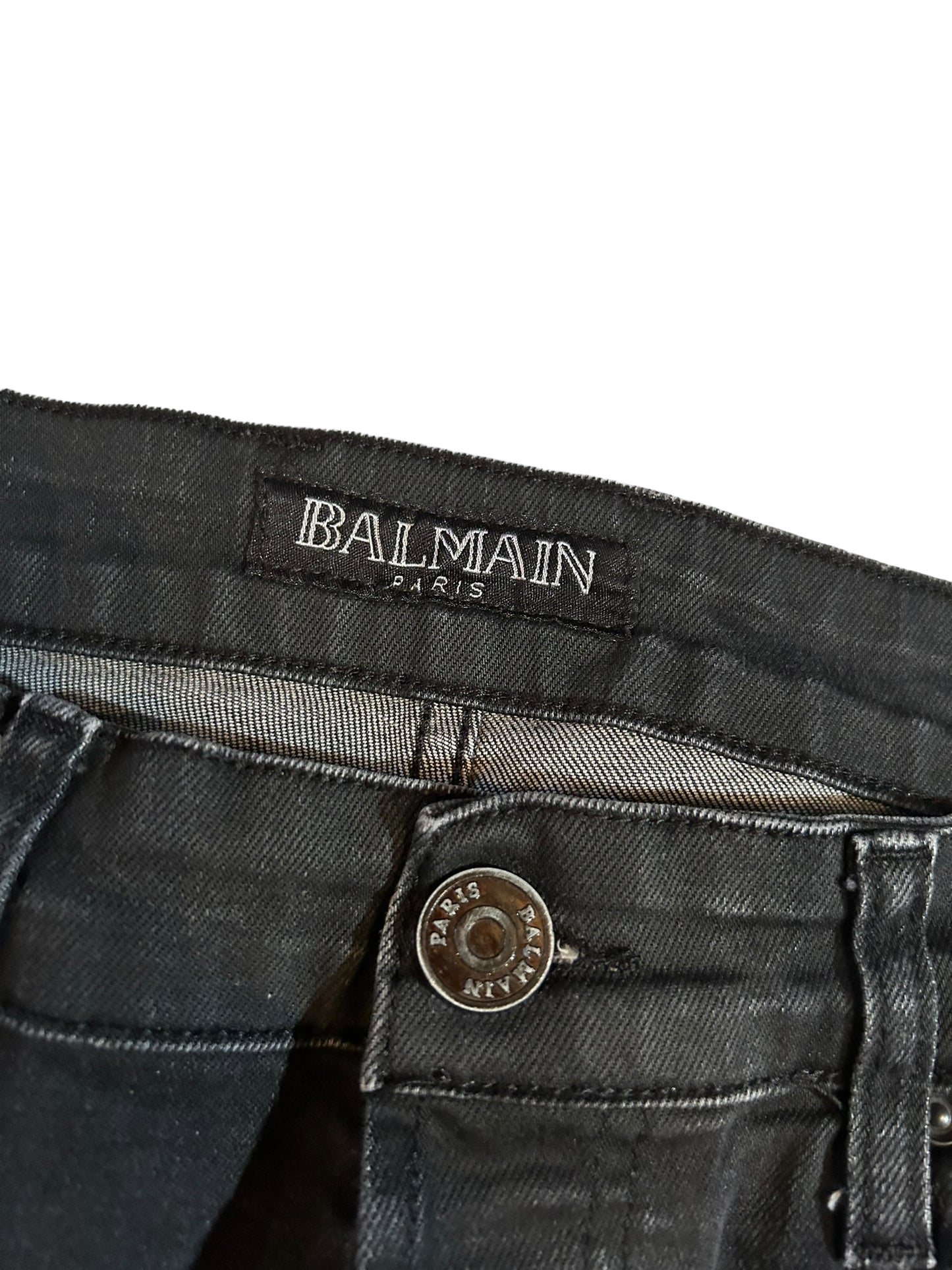 vintage streetwear size 31 balmain denim jeans