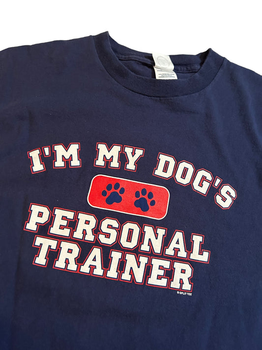 vintage streetwear large dog’s personal trainer funny t-shirt