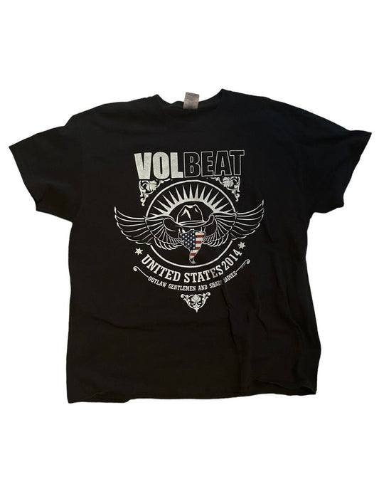 vintage streetwear x-large volbeat band t-shirt