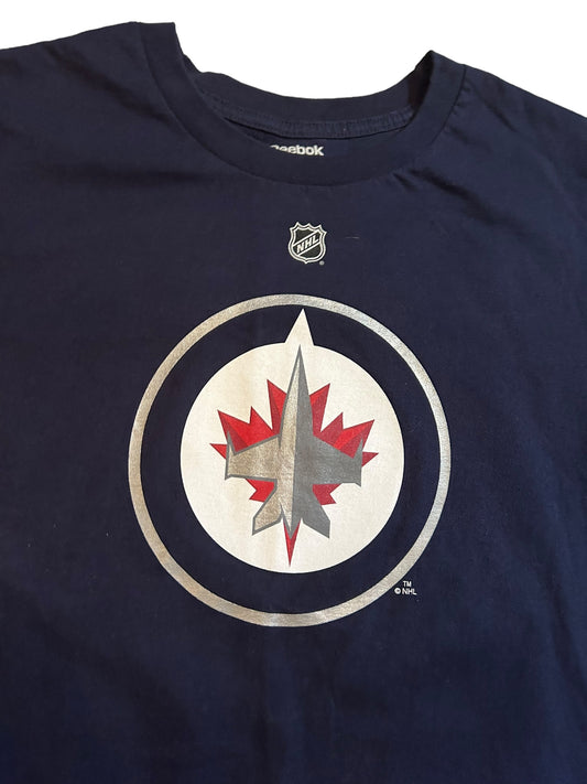 streetwear x-large nhl signed reebok winnipeg jets t-shirt