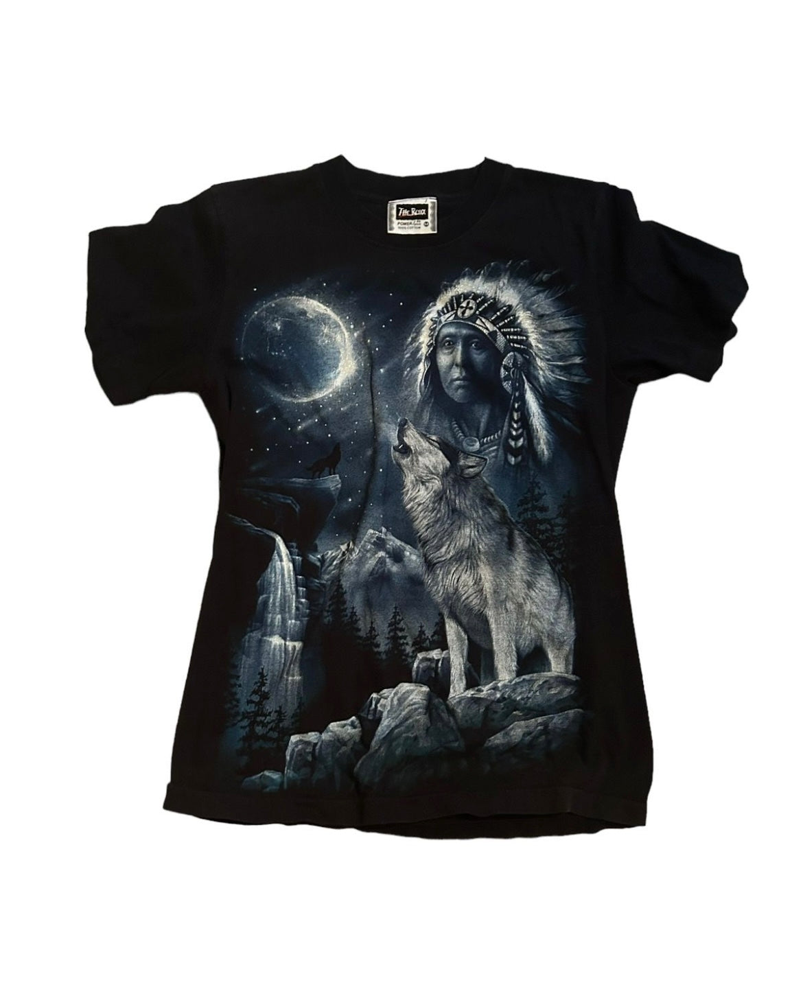 vintage streetwear medium wolf t-shirt