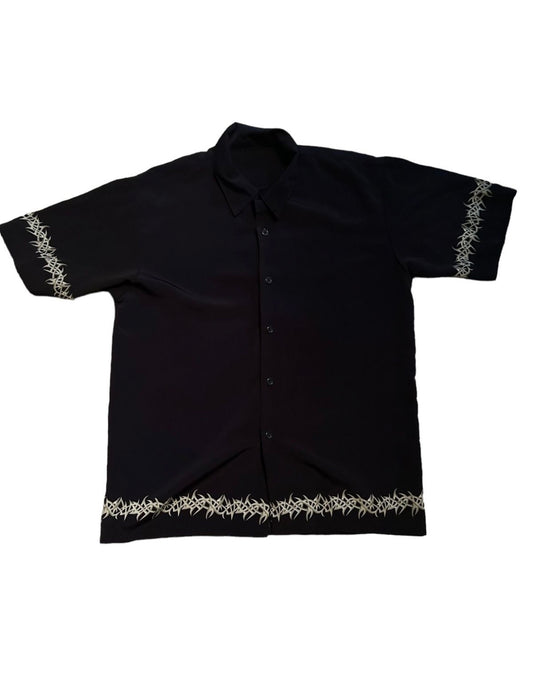 vintage streetwear x-large tribal button-up shirt