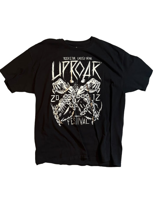 vintage streetwear xx-large uproar festival band t-shirt