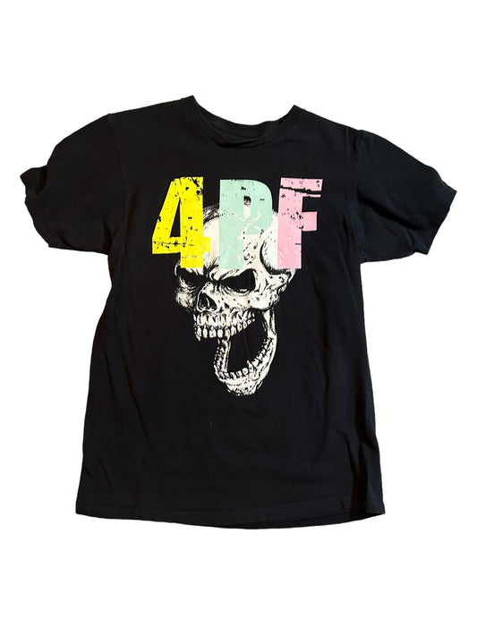 streetwear medium 4pf label band t-shirt