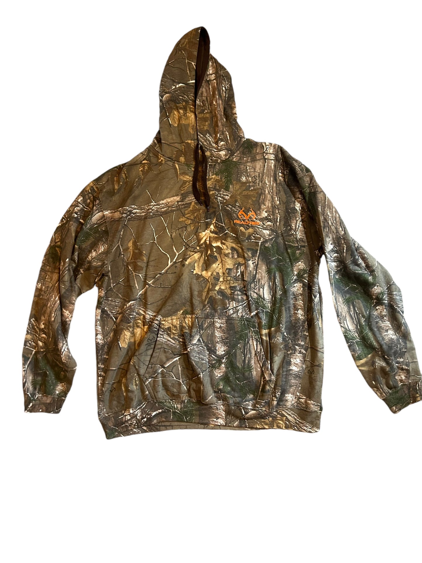 vintage streetwear xx-large camo realtree hoodie