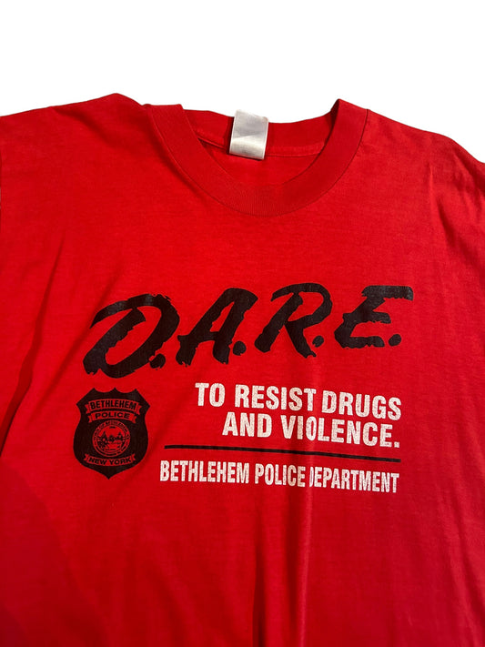 vintage streetwear large dare t-shirt