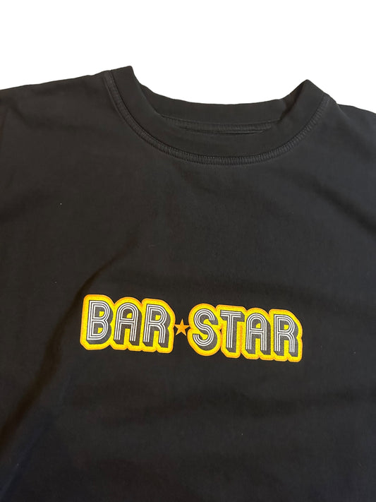 vintage streetwear x-large bar star funny t-shirt