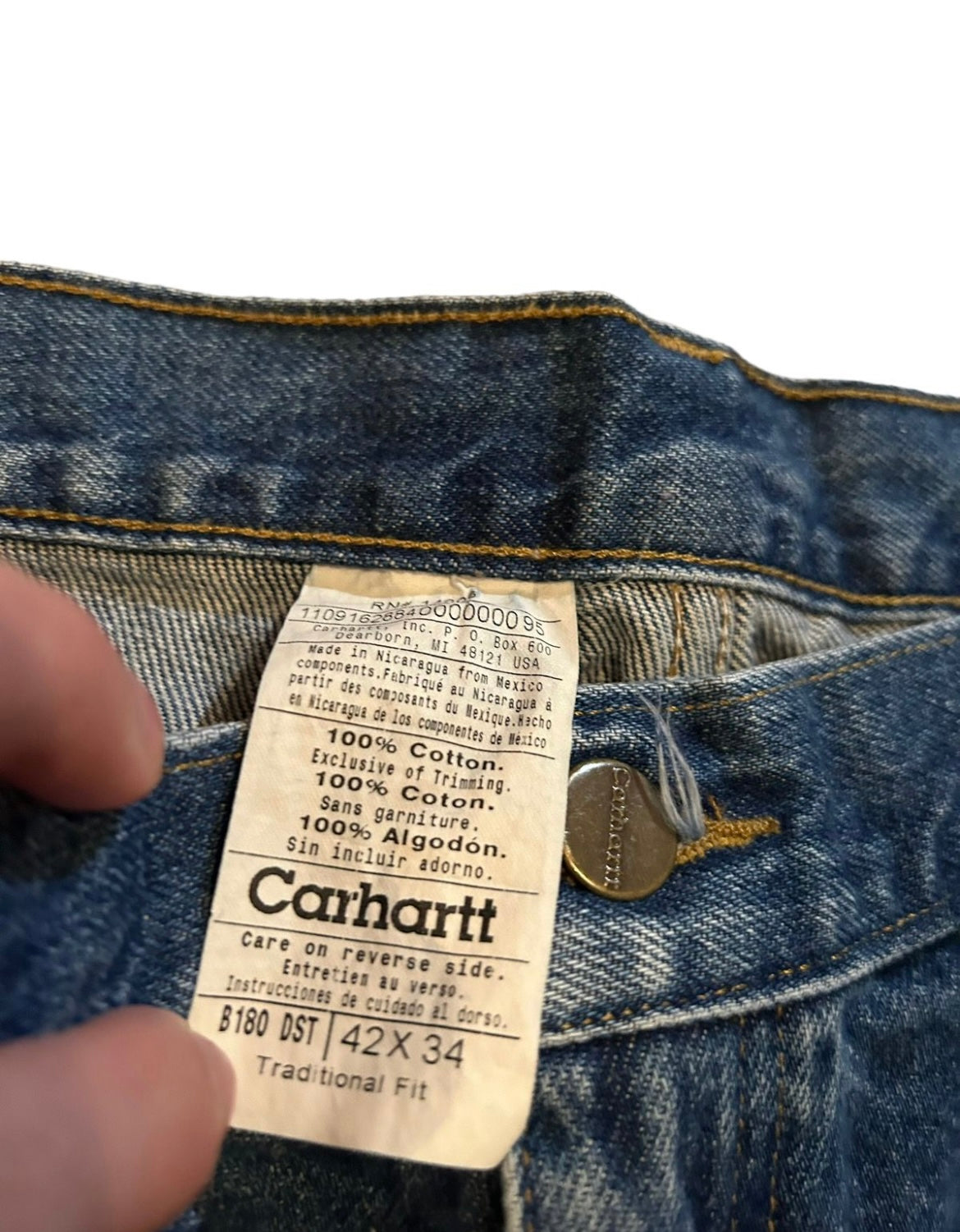 vintage streetwear size 42 carhartt jeans