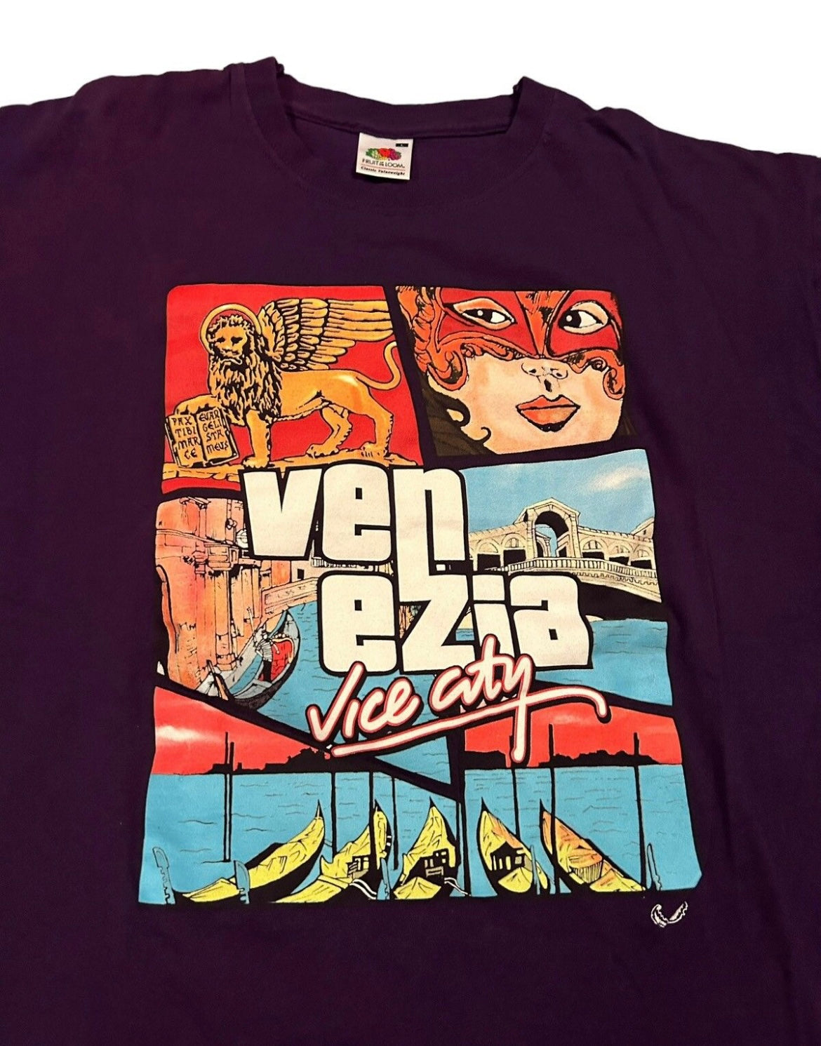 vintage streetwear large vice city t-shirt