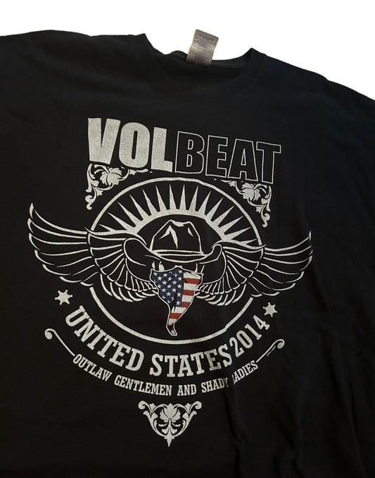 vintage streetwear x-large volbeat band t-shirt