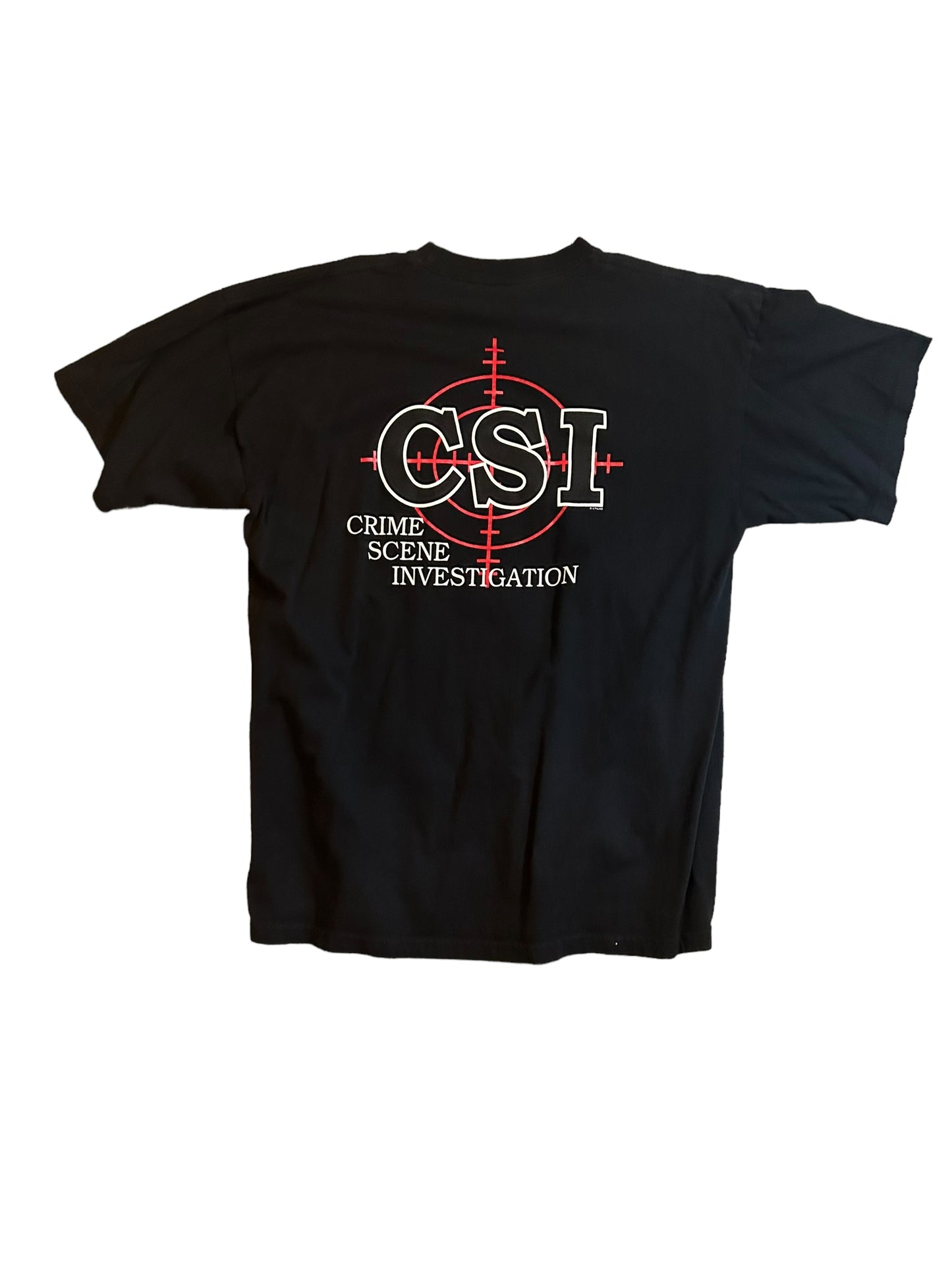 vintage streetwear x-large csi t-shirt