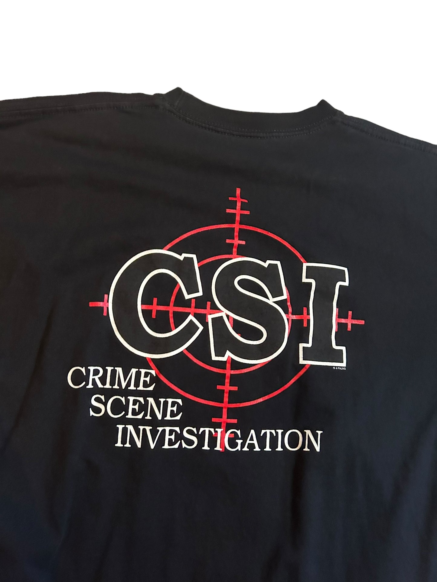 vintage streetwear x-large csi t-shirt