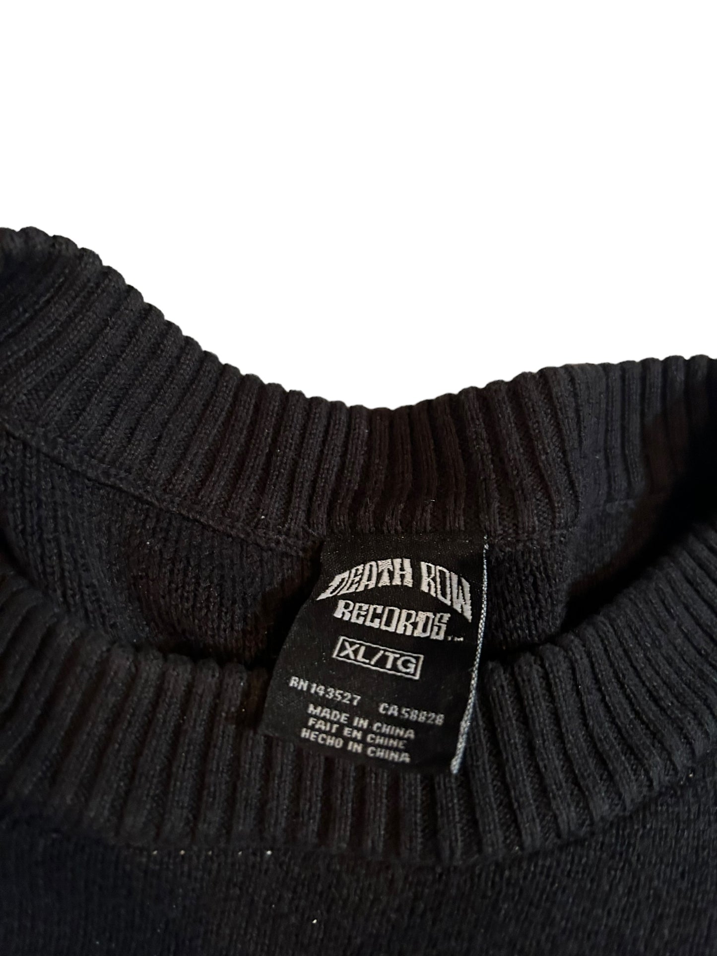 streetwear x-large death row records sweater