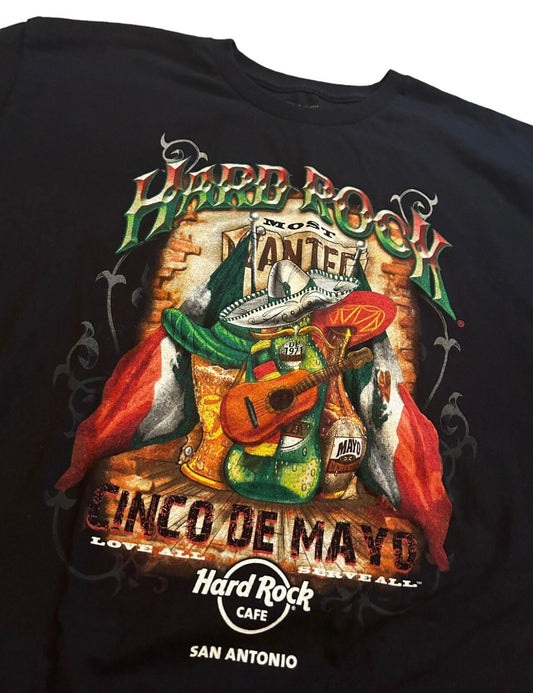 streetwear large hard rock t-shirt