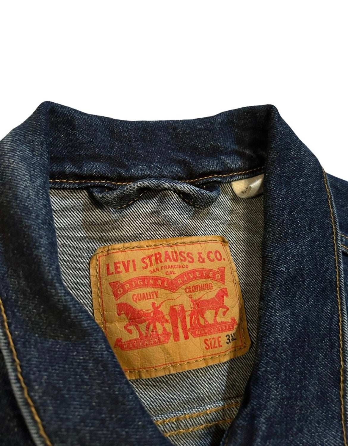 streetwear xxx-large levi’s denim jacket