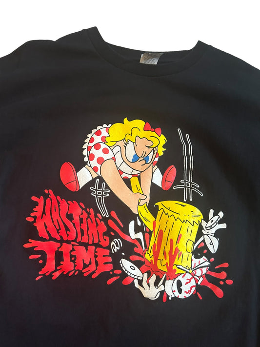 vintage streetwear x-large wasting time band t-shirt