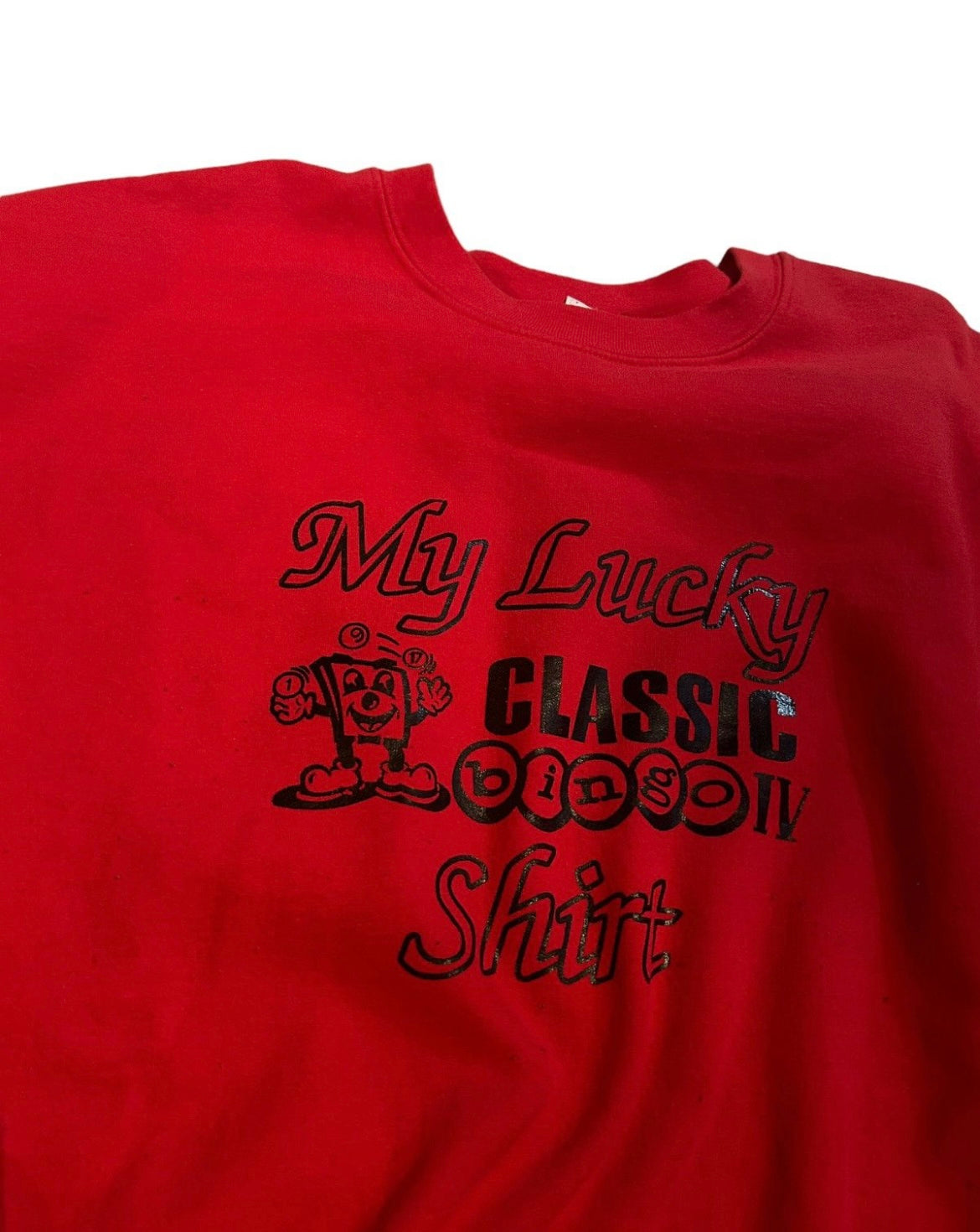 vintage xx-large my lucky classic bingo sweatshirt