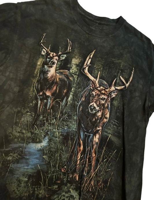 vintage streetwear large the mountain deer t-shirt