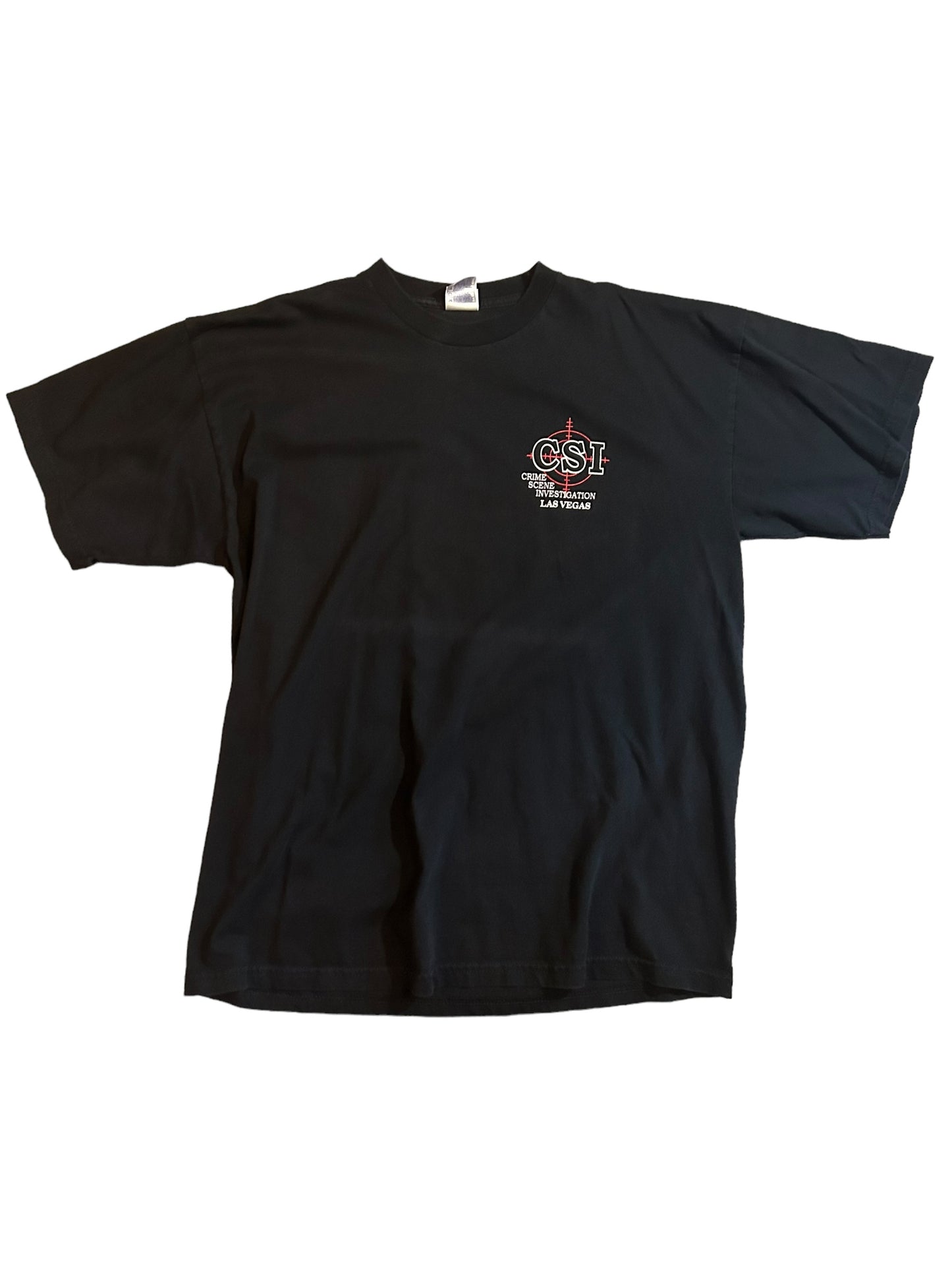 vintage streetwear x-large csi t-shirt