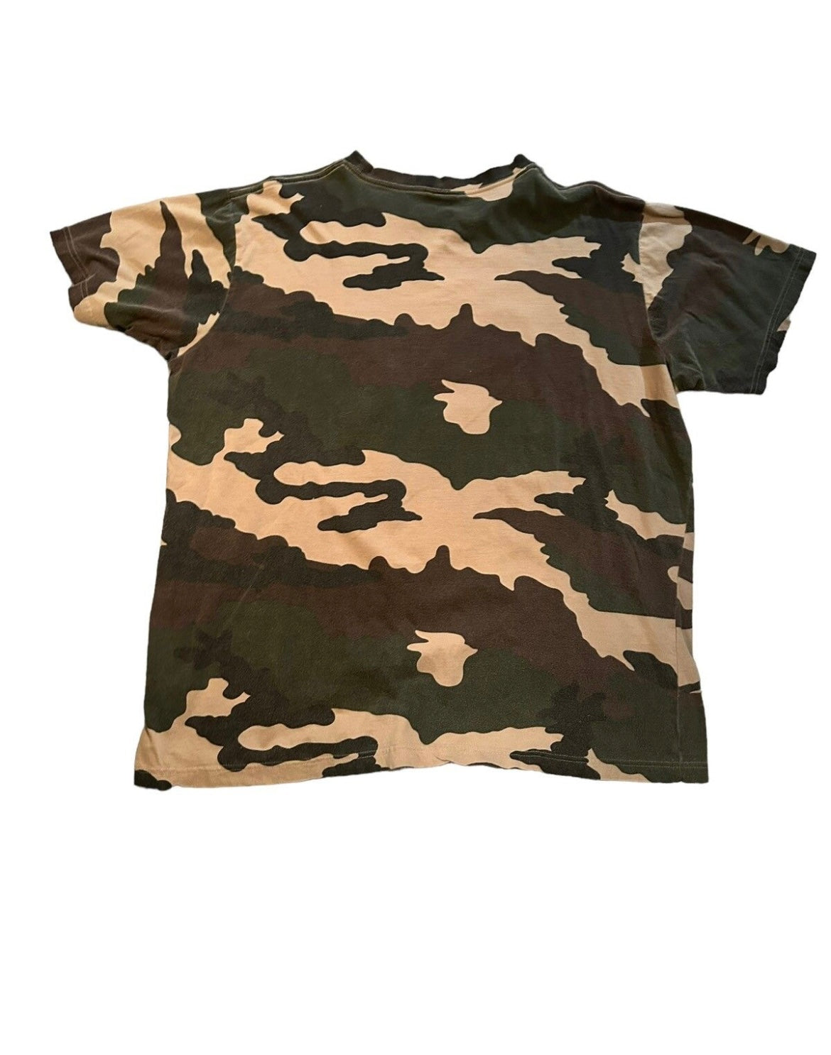 vintage streetwear xx-large camo deer t-shirt