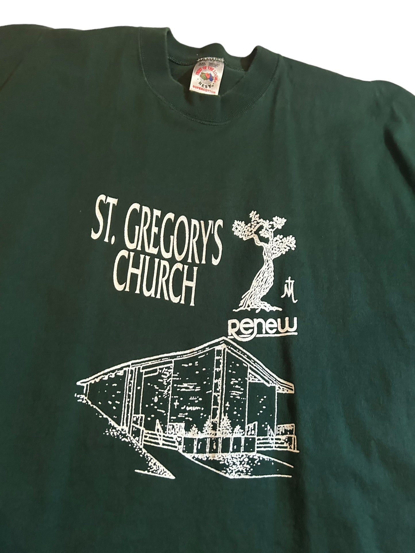 vintage streetwear xx-large church t-shirt